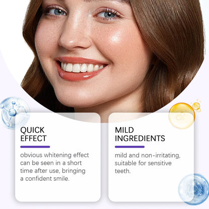 BRUSHiE tooth patches providing quick whitening effect and mild ingredients suitable for sensitive teeth.